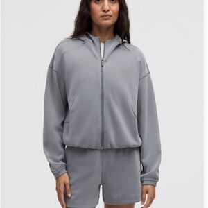 Lululemon Solar Grey Softstreme Full Zip Hoodie